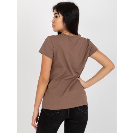 Tričko RV-TS-4623.40 BASIC FEEL GOOD (Barva Béžová, Velikost XS)