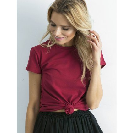 Tričko RV-TS-4623.42 BASIC FEEL GOOD (Barva Bordó, Velikost XL)