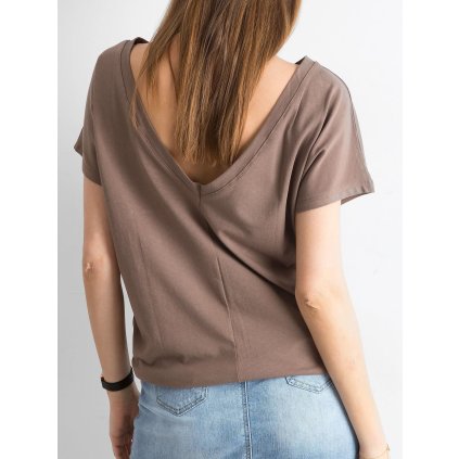 Tričko RV-TS-4662.24P BASIC FEEL GOOD (Barva Béžová, Velikost M)