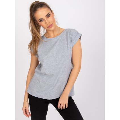 Tričko RV-TS-4833.44P BASIC FEEL GOOD (Barva Šedá, Velikost L)