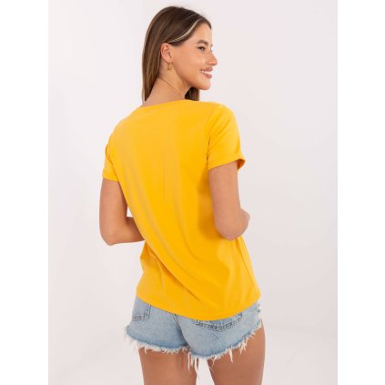 Tričko RV-TS-4838.14P BASIC FEEL GOOD (Barva Žlutá, Velikost S)