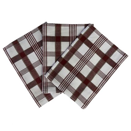 Utěrka Extra savá Káro bordó 3 ks (Varianta Utěrka Extra savá 50x70 cm Káro bordó 3 ks)