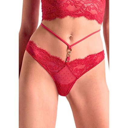 Dámská tanga Siélei 22128 (Velikost XL, Barva Červená)