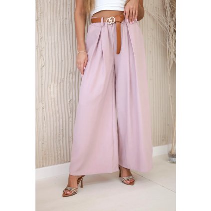 Široké kalhoty  Hill s páskem (Velikost UNI, Barva Modrá - světle)