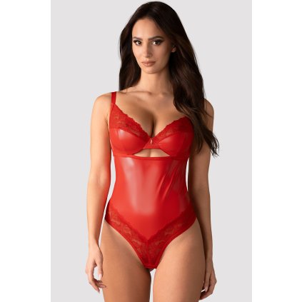 Body Obsessive Aliosa teddy (Velikost S/M, Barva Červená)