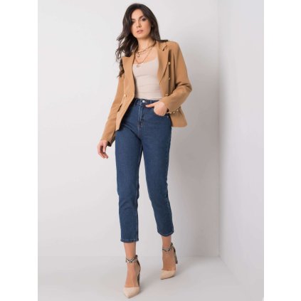 Džíny 318-SP-505.70P RUE PARIS (Barva Modrá - tmavě, Velikost XS)
