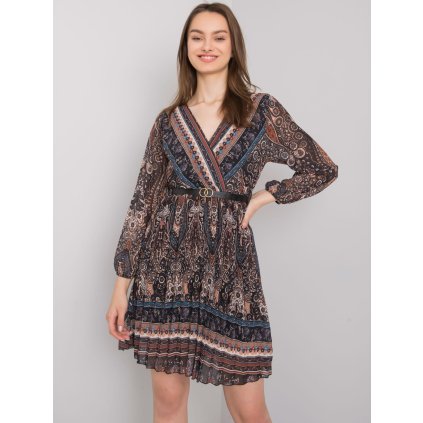 Šaty DHJ-SK-10201.93P ITALY MODA (Barva Bordó, Velikost UNI)