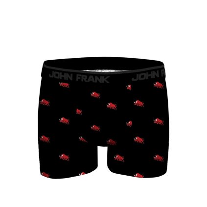 Pánské boxerky John Frank JFBDMOD332 (Velikost L, Barva Černá)
