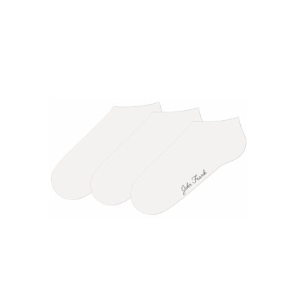 Dámské ponožky John Frank WJF3SS19-01 3Pack (Velikost UNI, Barva Bílá)