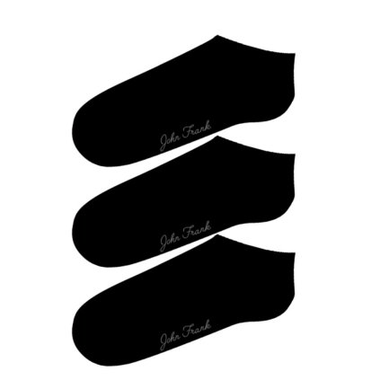 Dámské ponožky John Frank WJF3SS19-01 3Pack (Velikost UNI, Barva Černá)