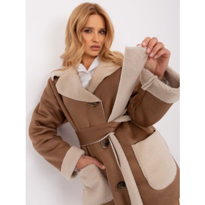 Dámská bunda LK-KR-509454-1.96P LAKERTA (Barva Béžová, Velikost L/XL)