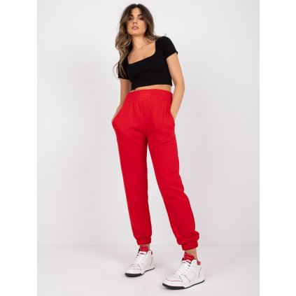 Dámské tepláky RV-DR-7460.11 RUE PARIS (Barva Červená, Velikost L/XL)
