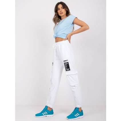 Dámské tepláky RV-DR-7461.03 RUE PARIS (Barva Bílá, Velikost S/M)