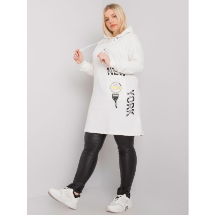 Mikina Plus Size RV-TU-7221.80P RELEVANCE (Barva Béžová, Velikost UNI)