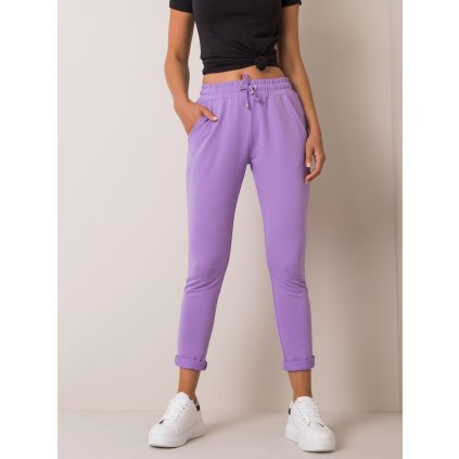 Dámské tepláky RV-DR-3698.92 BASIC FEEL GOOD (Barva Fialová, Velikost L)