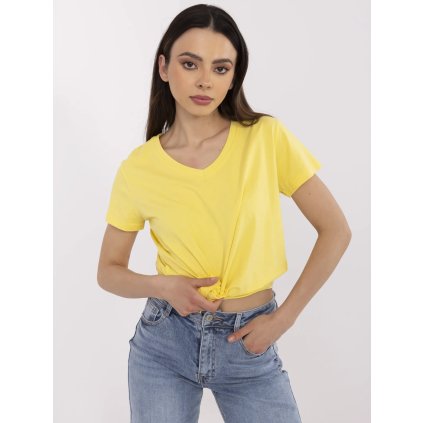 Tričko CLM-TS-1639.12 BASIC FEEL GOOD (Barva Žlutá, Velikost S)