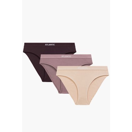 Kalhotky Atlantic 3CLP-012 3 pcs (Velikost XL, Barva Růžová)