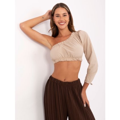 Top -341-BZ-5267.03 (Barva Béžová, Velikost M)