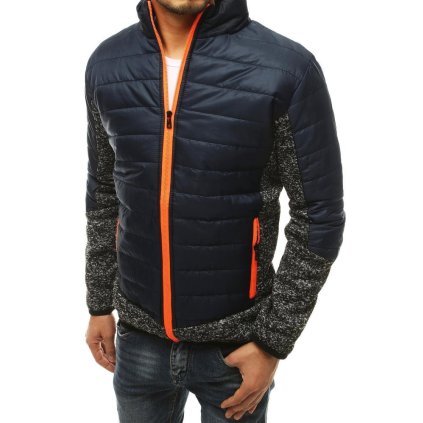 Pánská bunda přechodná tmavě modrá Dstreet TX3783z (Velikost M, Barva Modrá)