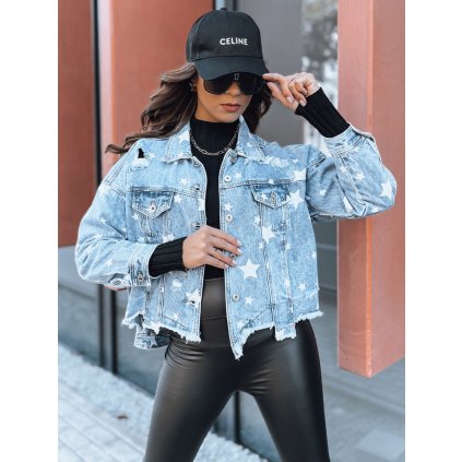 Dámská bunda DOLLA modrá Dstreet TY2634 (Velikost S/M, Barva Modrá - světle)