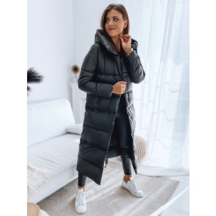 Kabát/bunda dámská INKA PREMIUM černý Dstreet TY3145 (Velikost S, Barva Černá)