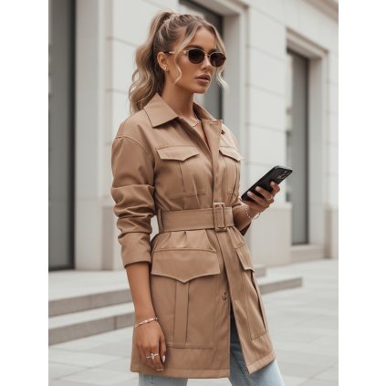 Dámský kabát VERMONT Dstreet NY0580 (Velikost S, Barva Hnědá)