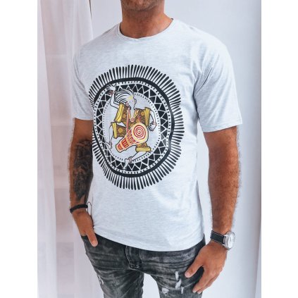 Pánské tričko s potiskem Barva světle šedá DSTREET RX5300 (Velikost M, Barva Šedá - světle)