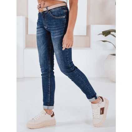 Dámské džíny s vysokým pásem EMILY ROSE DSTREET UY1600 (Velikost S, Barva Modrá - světle)