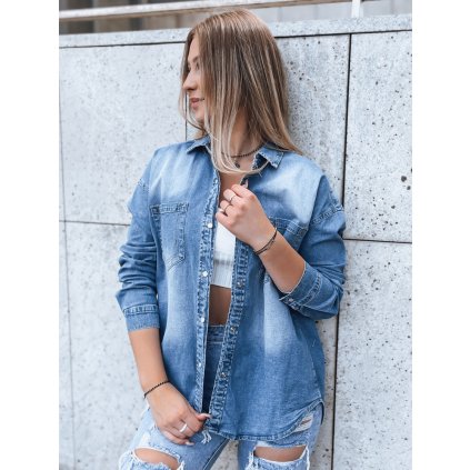 Dámská džínová košile AMERICANA DSTREET DY0348 (Velikost S, Barva Modrá - světle)