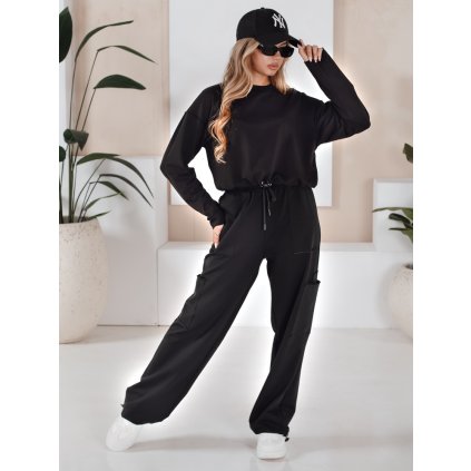 Dámský komplet CHARM DSTREET AY0957 (Velikost S, Barva Černá)