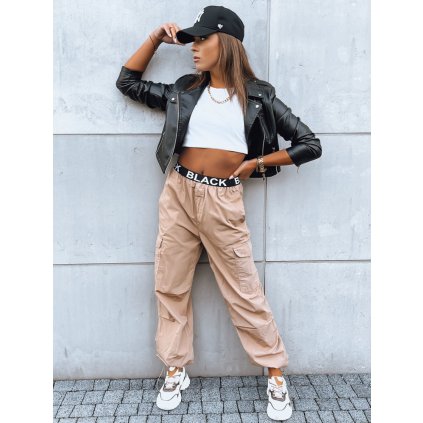 Dámské kalhoty DAVOS DSTREET UY1672 (Velikost S, Barva Béžová)