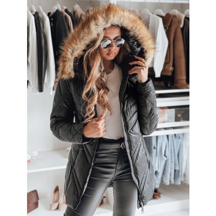 Dámská zimní bunda SOLARIS Barva černá DSTREET TY4007 (Velikost S, Barva Černá)