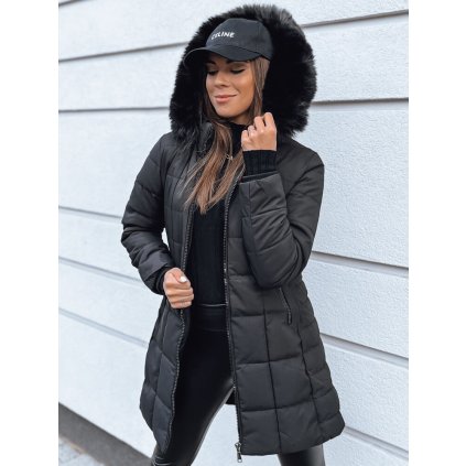Dámská zimní bunda LELISIA Barva DSTREET TY4022 (Velikost S, Barva Černá)