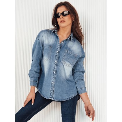Dámská džínová košile AMERICANA DSTREET DY0368 (Velikost S, Barva Modrá - světle)