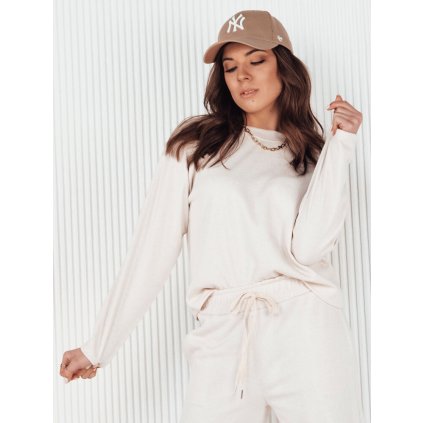 Dámská mikina bez kapuce LURION DSTREET BY1265 (Velikost S/M, Barva Bílá)