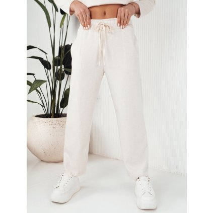 Dámské kalhoty casual LURION DSTREET UY1894 (Velikost S/M, Barva Bílá)