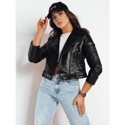 Dámská koženová bunda NEGRA DSTREET TY4163 (Velikost S, Barva Černá)
