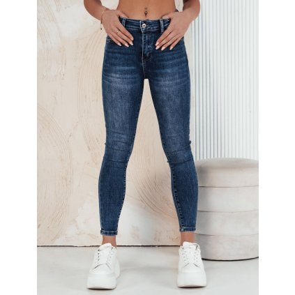 Dámské džíny s vysokým pásem LACOY DSTREET UY1917 (Velikost 28, Barva Modrá - světle)