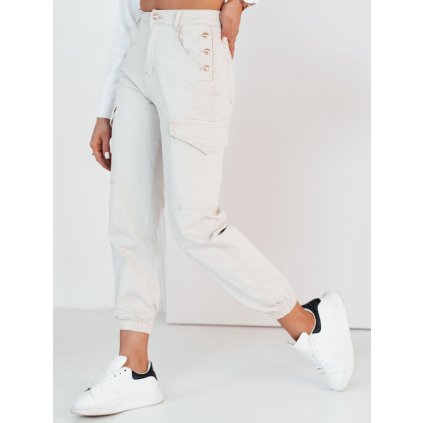 Dámské kalhoty casual RIMANS DSTREET UY1935 (Velikost S, Barva Béžová)