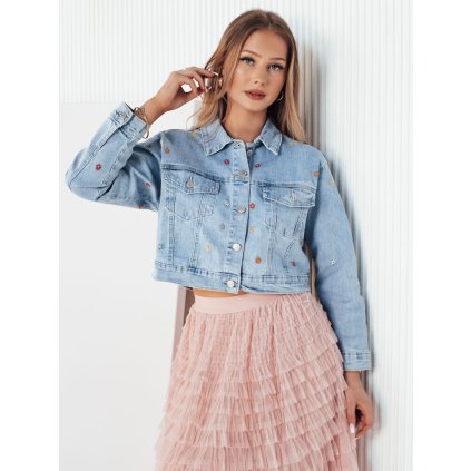 Dámská džínová bunda FINSEI DSTREET TY4166 (Velikost S, Barva Modrá - světle)