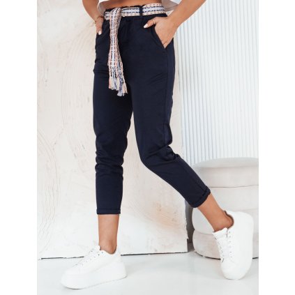 Dámské kalhoty casual MAFRA DSTREET UY1950 (Velikost S, Barva Modrá)