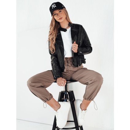 Dámská koženová bunda BAILO DSTREET TY4196 (Velikost S, Barva Černá)