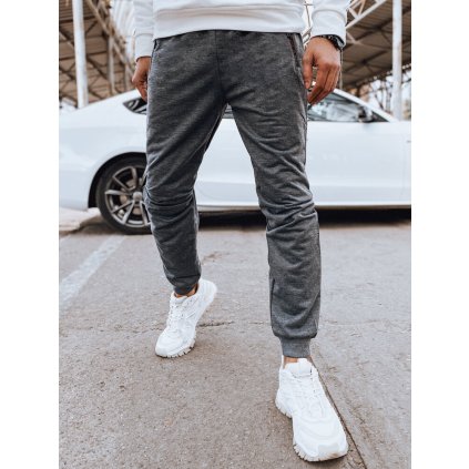 Pánské teplákové kalhoty Barva světle šedá DSTREET UX4284 (Velikost M/L, Barva Šedá - světle)