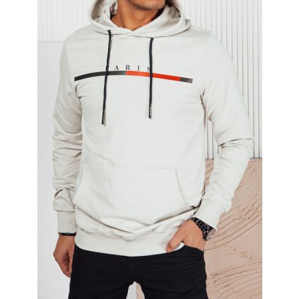 Pánská mikina s potiskem Barva šedá DSTREET BX5729 (Velikost S, Barva Šedá - tmavě)