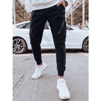 Pánské kalhoty kapsáče Barva černá DSTREET UX4364 (Velikost S, Barva Černá)