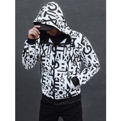 Pánská mikina s kapucí Dstreet BX0000 (Velikost M, Barva Bílá)