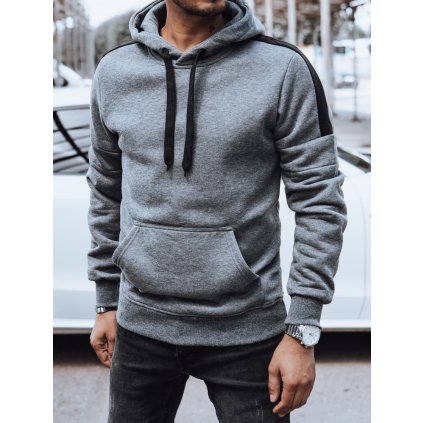 Pánská mikina s kapucí černá Dstreet BX5821 (Velikost M, Barva Černá)