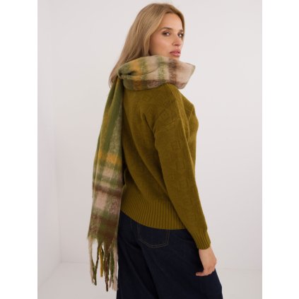 Szalik-AT-SZ-231301.21-khaki (Barva Zelená, Velikost UNI)
