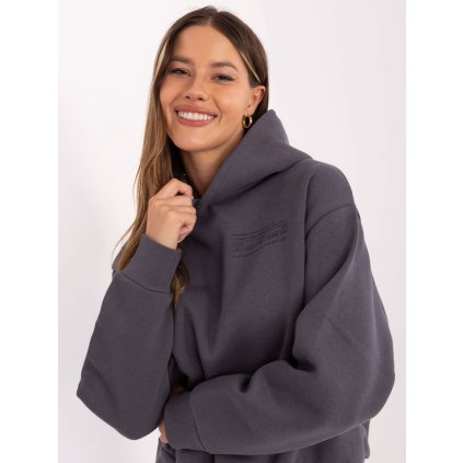 Mikina -D10600BI02450D4 (Barva Šedá - tmavě, Velikost M)