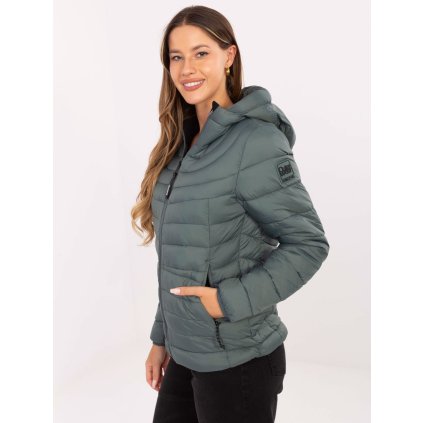 Dámská bunda D50092XB44554A2 Sublevel (Barva Zelená - tmavě, Velikost S)